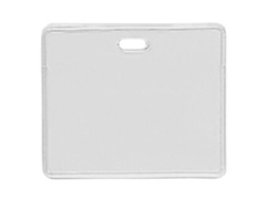 BRADY PEOPLE ID, HORIZONTAL PROXIMITY CARD, CLEAR FLEXIBLE VINYL, TOP LOAD WITH SLOT AND CHAIN HOLES, 2 5/16